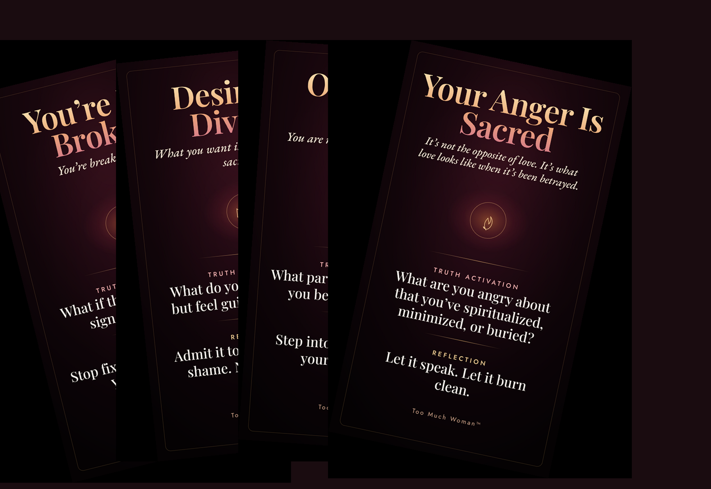 The Too Much Woman™ Truth Card Bundle